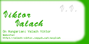 viktor valach business card